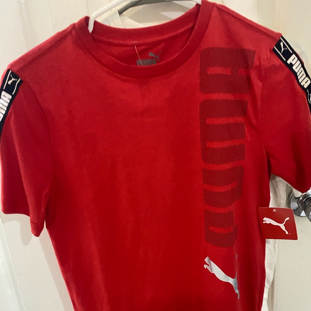 Puma Red Cotton Tee